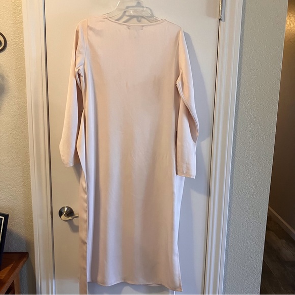 NWT Nich Linen “Audrey” Beige Midi Dress Size S - Picture 8 of 13